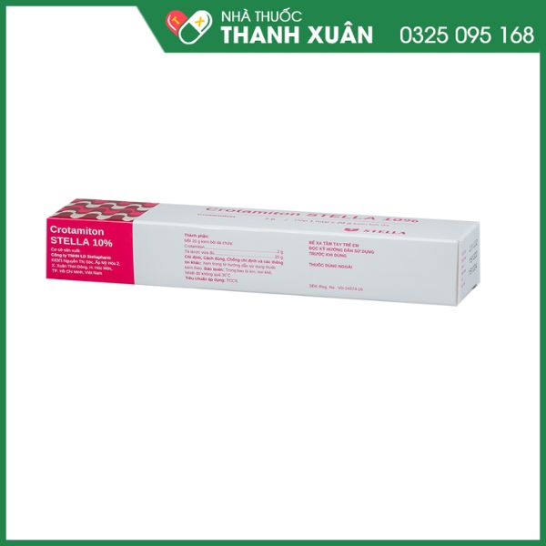 Crotamiton Stella 10% điều trị các triệu chứng ngứa